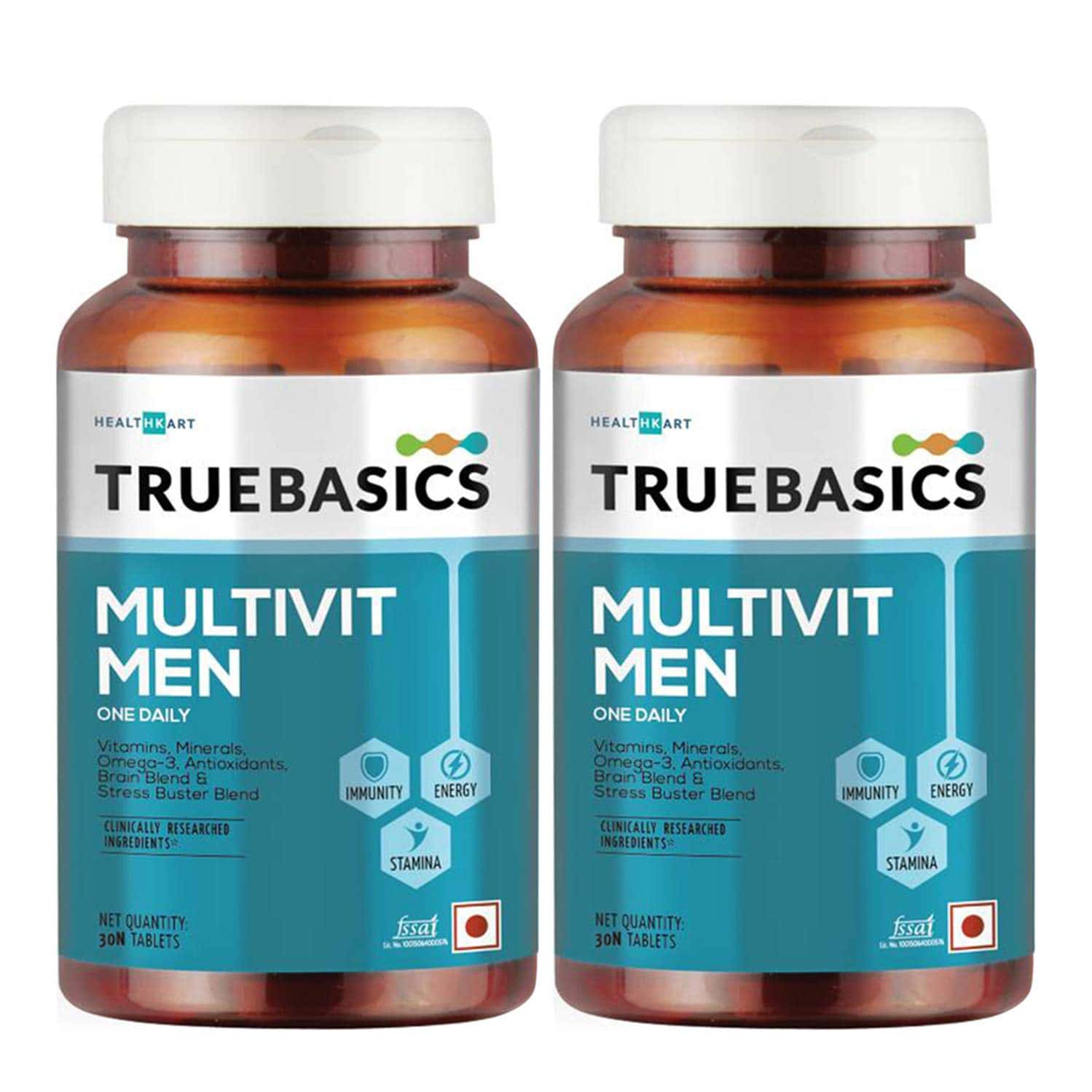 Truebasics Multivit Men | Multivitamin For Men | 60 Multivitamin Tablets