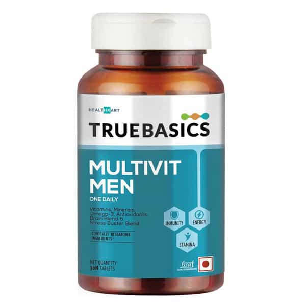 Truebasics Multivit Men | Multivitamin For Men | 60 Multivitamin Tablets