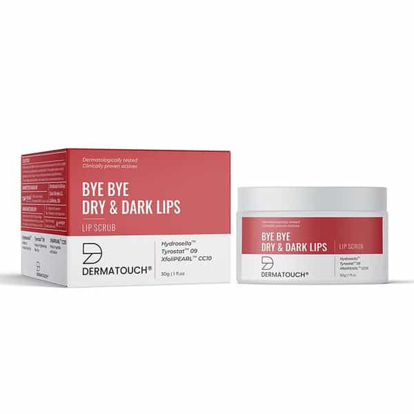 Dermatouch Bye Bye Dry & Dark Lips Scrub | Lightening & Brightening Lip Scrub For Men & Women - 30G