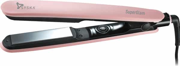 Syska Hs1050 Hair Straightener With Titanium Plates (Pink)
