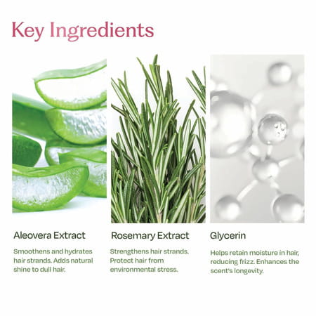 Sacred Grove Rani Baug Damask Rose & Peony Hair Perfume For Women | Alcohol Free - 50ml