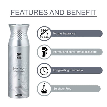 Maryaj Deuce Homme Edp 100ml For Men And Ajmal Evoke Silver Edition Him Deodorant 200ml For Men