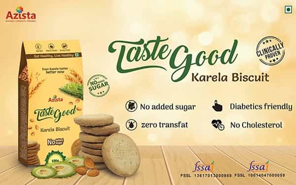 Taste Good Karela Biscuits - Pack Of 4 (4 X 100 G)