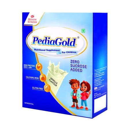 Pediagold Vanilla Flavour | Nutrition Supplement | For Children | Box | 200 Gm