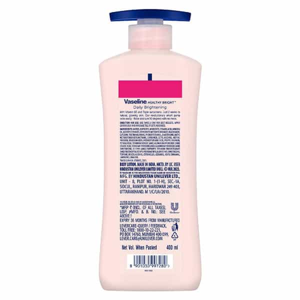 Vaseline Healthy Bright Daily Brightening Body Lotion - 400 Ml