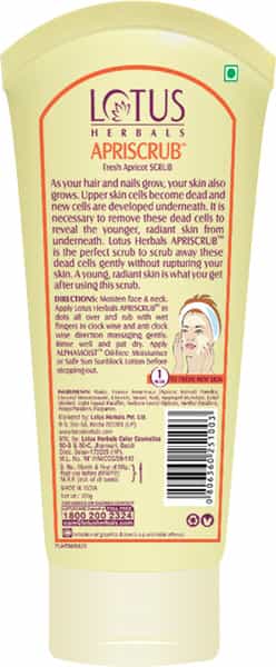 Lotus Herbals Apriscrub Fresh Apricot Scrub 100 Gm