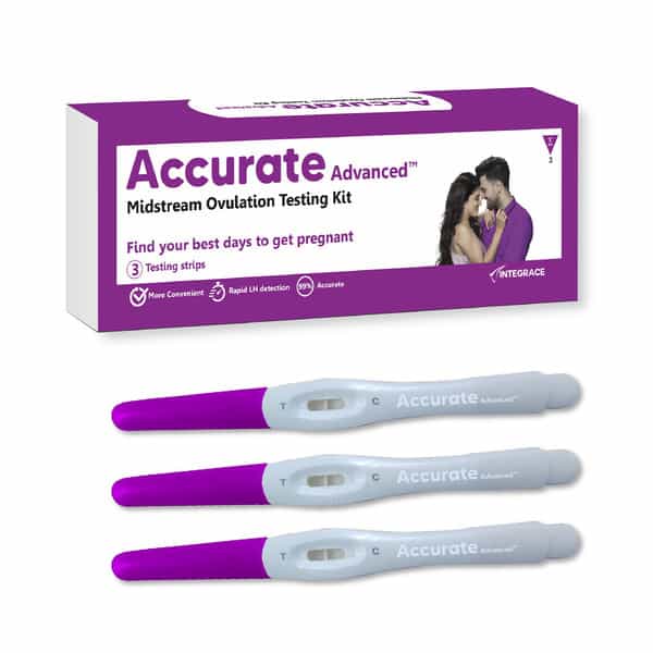 Buy ACCURATE ADVANCED MIDSTREAM OVULATION TESTING KIT (PACK OF 3 STRIPS