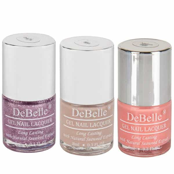 Debelle Gel Nail Polish Combo Set Of 3 Ophelia - 24 Ml (8 Ml Each) Rakhi Gifts