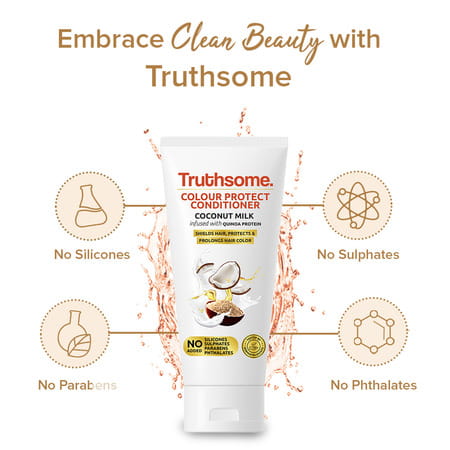 Truthsome Color Protect Conditioner With Quinoa Protein And Infused With Coconut Milk | 150 Ml