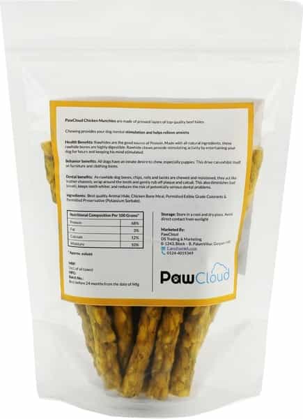 Pawcloud Chicken Munchies Sticks Dog Treat 400 Gm