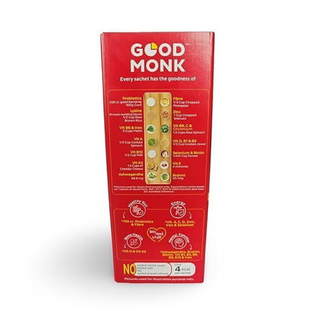 Good Monk Healthy 50+ Nutrition Mix | To Improve Energy | Bone & Gut Health | 30 Sachets