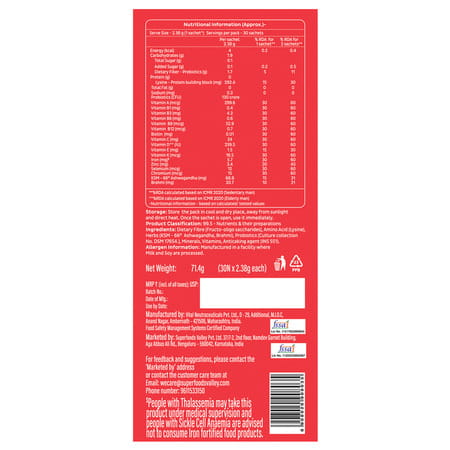 Good Monk Healthy 50+ Nutrition Mix | To Improve Energy | Bone & Gut Health | 30 Sachets