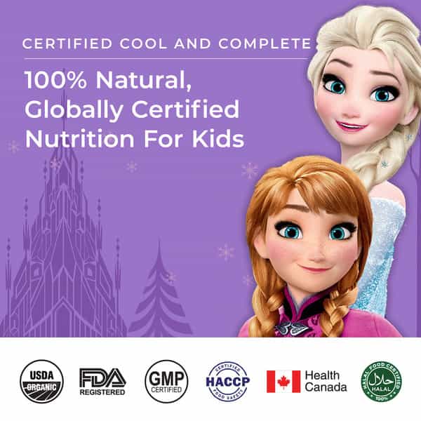 Wellbeing Nutrition Frozen Elsa & Anna Melts - Kids Organic Multivitamin - Mixed Berry (30 Strips)