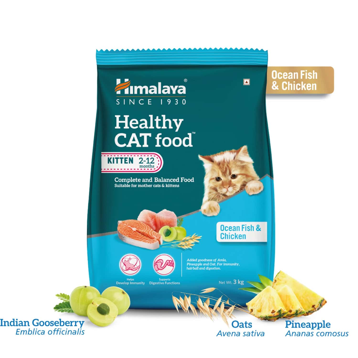 Himalaya Ocean Fish & Chicken Healthy Mother & Kitten Cat Dry Food /3kg