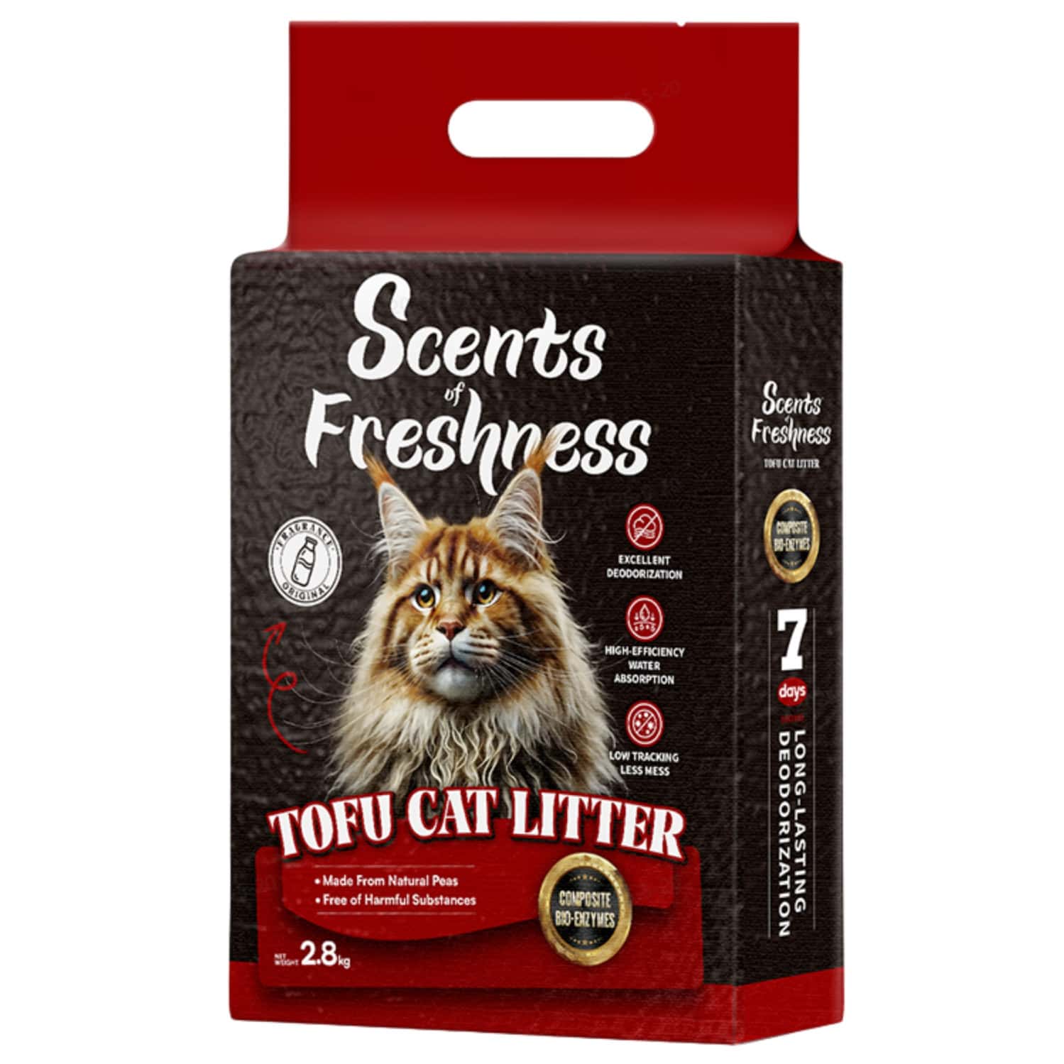 Scents Of Freshness - Premium Grade: 1 Percent Original Scent Original Color - 2.8kg - 2mm (Red)