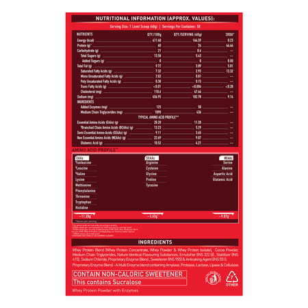Muscleblaze Whey Energy (Chocolate | 2 Kg / 4.4 Lb)