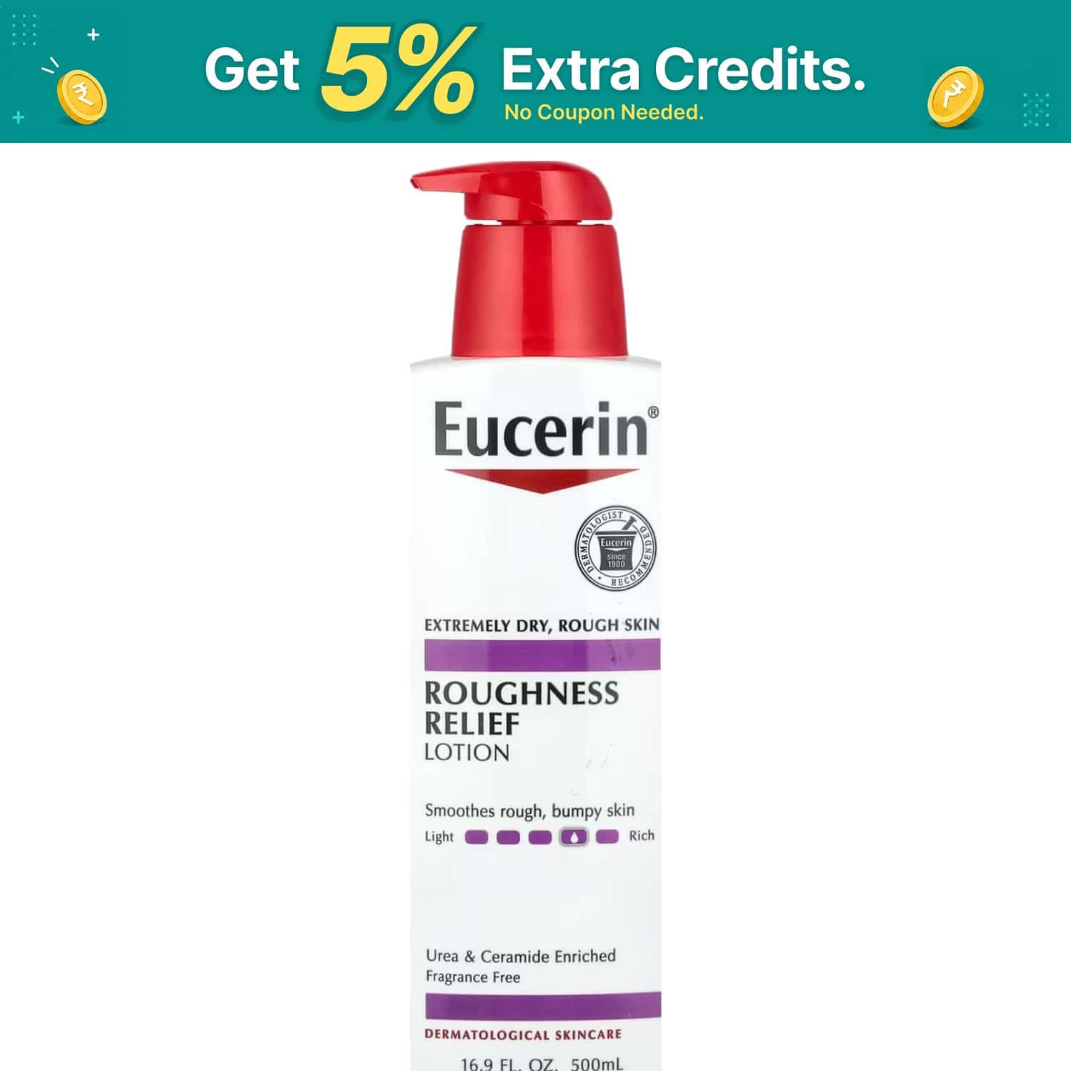 Eucerin Roughness Smoothing Lotion Adults Urea 500ml
