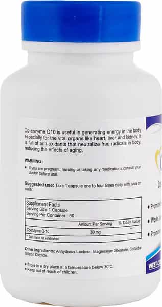 Healthvit High Absorption Co-Qvit Coenzyme Q10 - 30Mg - 60 Capsules