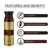 Ajmal Titanium Eau De Parfum 100Ml Perfume For Men And Wisal Dhahab Deodorant 200Ml For Men