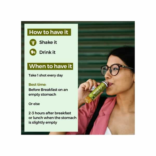 Akiva Love Vitamin C Shots With Amla Ginger Mint (15 Shots X 40Ml) - 600Ml