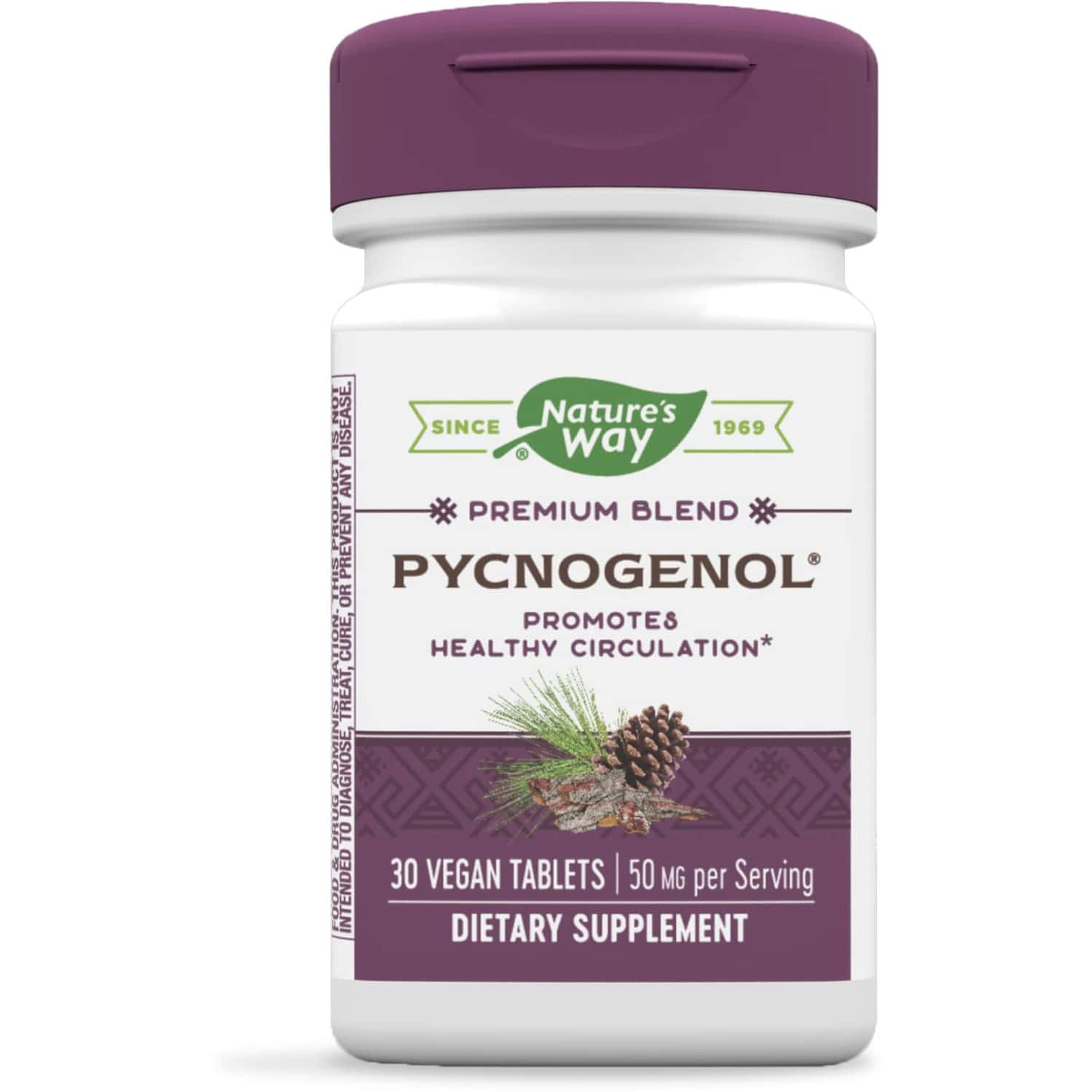 Nature's Way Pycnogenol | Promotes Healthy Circulation* | 30 Vegan Tablets