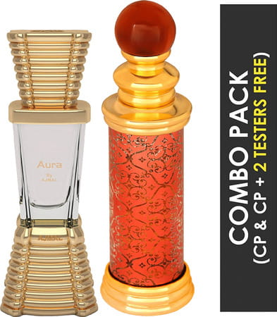 Ajmal Aura Cp Attar 10ml For Unisex And Classic Oud Cp Oil Oudh Alcohol-Free Attar 10ml For Unisex