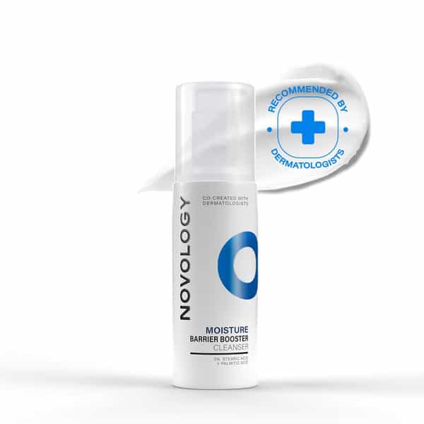 Novology Gentle Face Cleanser | Non-Foaming Non-Irritating | 2% Stearic Acid + Palmitic Acid (28Ml)