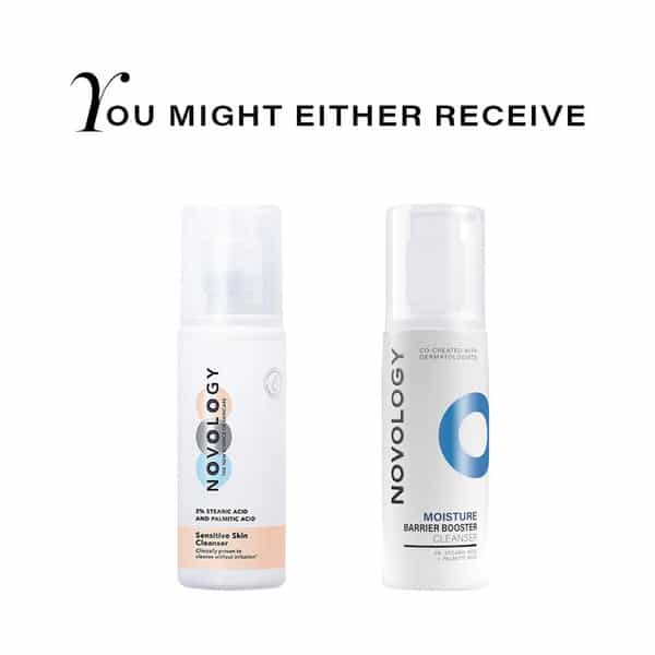 Novology Gentle Face Cleanser | Non-Foaming Non-Irritating | 2% Stearic Acid + Palmitic Acid (28Ml)