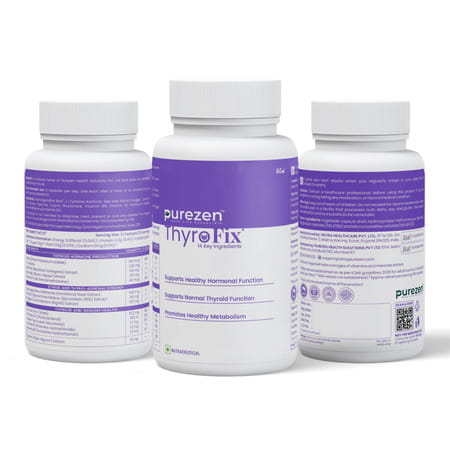 Purezen Thyrofix Supplement For Thyroid Heath - 60 Capsules