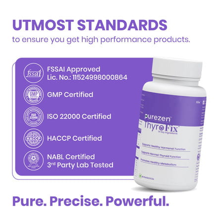 Purezen Thyrofix Supplement For Thyroid Heath - 60 Capsules
