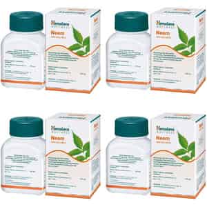 Himalaya Neem Skin Wellness | Controls Acne | Tablets | 60 No's | Pack Of 4