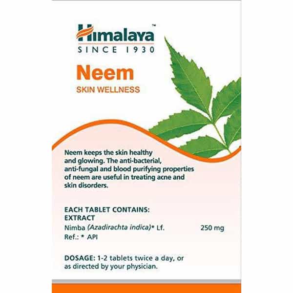 Himalaya Neem Skin Wellness | Controls Acne | Tablets | 60 No's | Pack Of 4