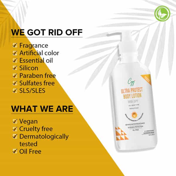 Cgg Cosmetics Ultra Protect Body Lotion Spf 50(200Ml) + Free Cgg Cosmetics Hand Cream Spf 45(30Gm)
