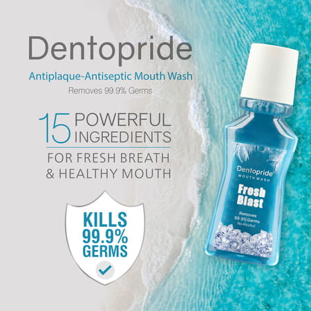 Dentopride Mouth Wash | For Total Oral Hygiene|Long Lasting Freshness (150 Ml- Pack Of 2)