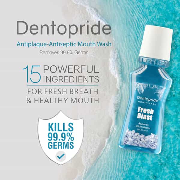 Dentopride Mouth Wash | For Total Oral Hygiene|Long Lasting Freshness (150 Ml- Pack Of 2)