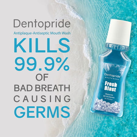 Dentopride Mouth Wash | For Total Oral Hygiene|Long Lasting Freshness (150 Ml- Pack Of 2)