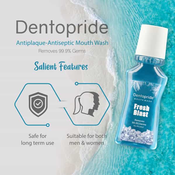 Dentopride Mouth Wash | For Total Oral Hygiene|Long Lasting Freshness (150 Ml- Pack Of 2)