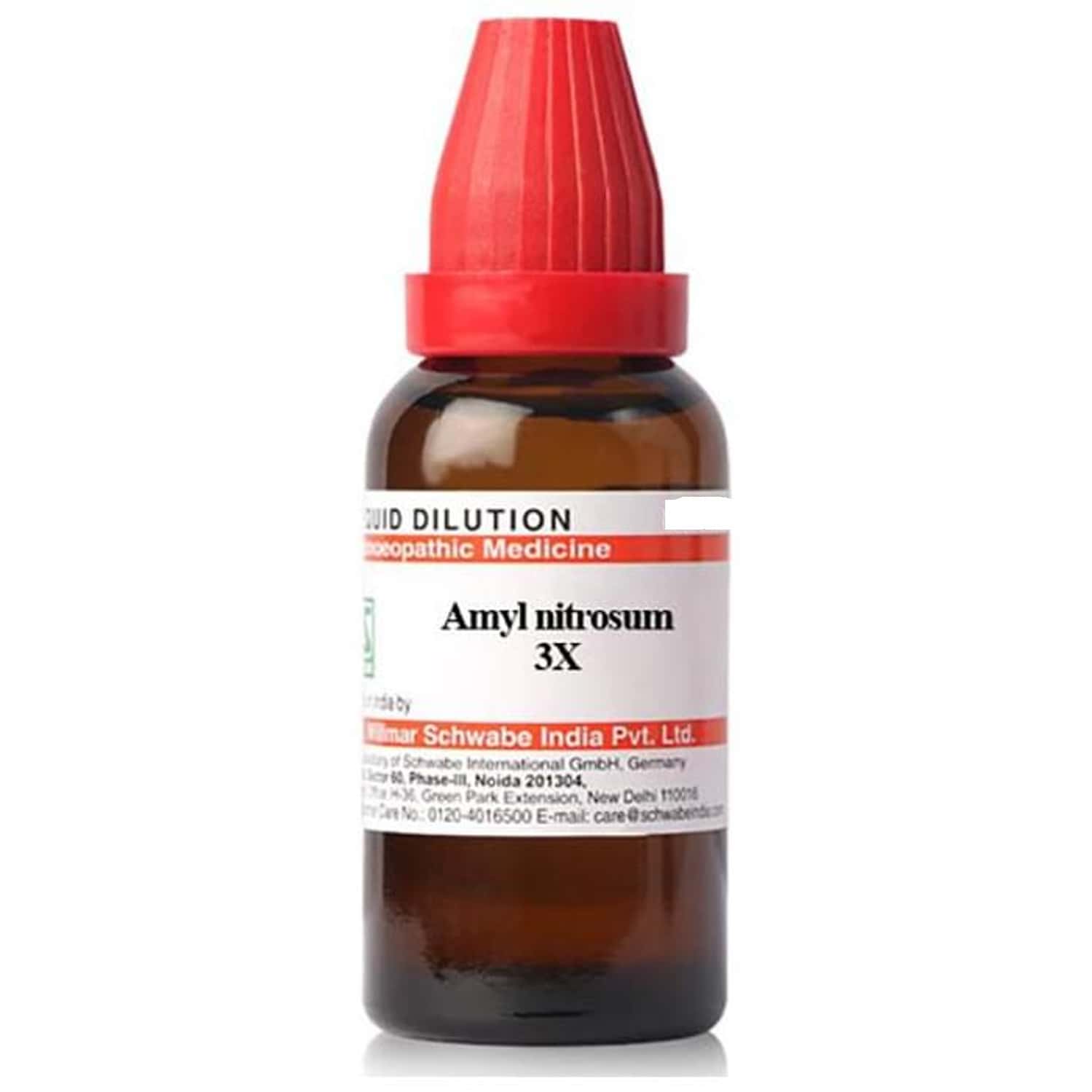 Dr. Willmar Schwabe India Amyl Nitrosum Dilution 3x 30 Ml