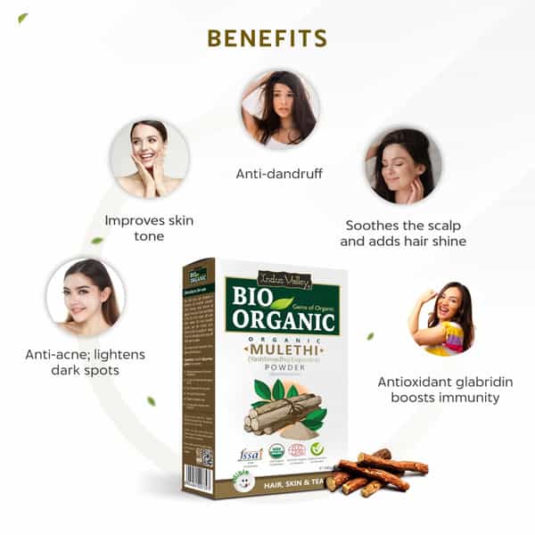 Indus Valley 100% Natural Pure Mulethi Powder Hair And Skin Care -100G