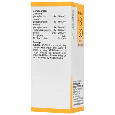 Baksons B30 Nocturnal Drops 30 Ml