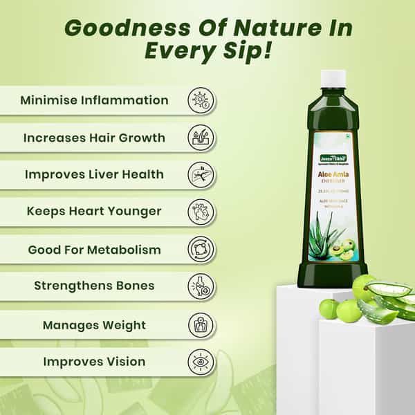 Jeena Sikho Aloe Triphala Juice With Pulp | All-In-One Digestive Care Solution - 750Ml (Pack Of 2)