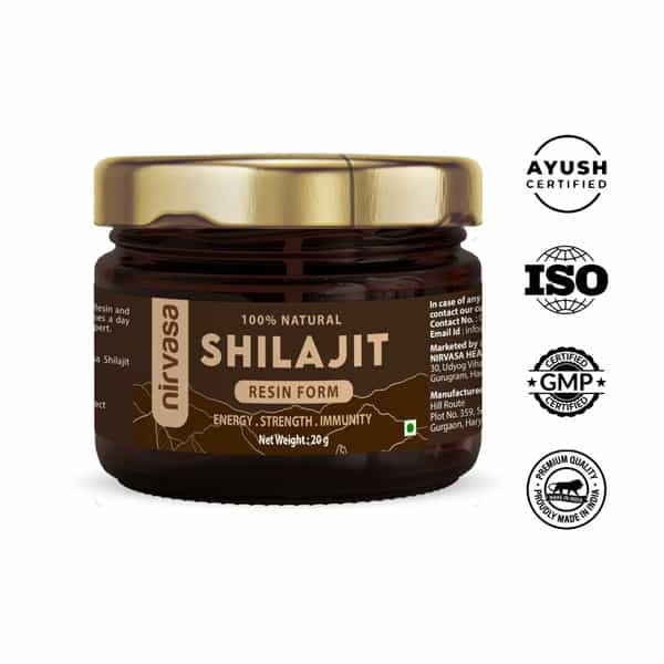 Nirvasa Shilajit Resin | Performance | Vigour And Vitality For Men( 20G)