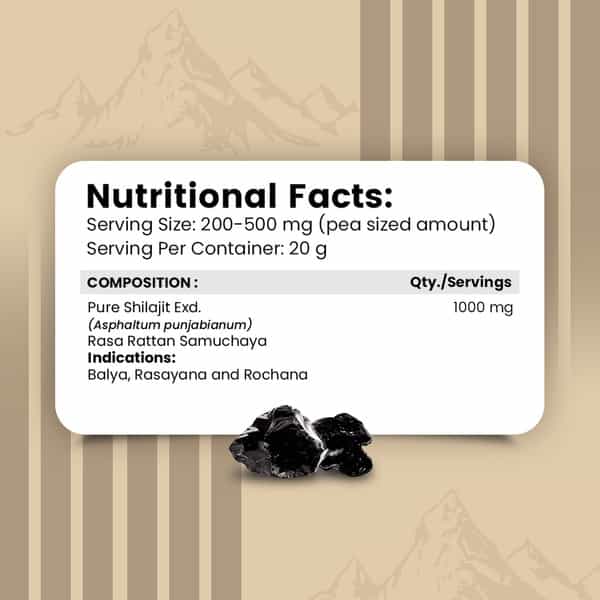 Nirvasa Shilajit Resin | Performance | Vigour And Vitality For Men( 20G)