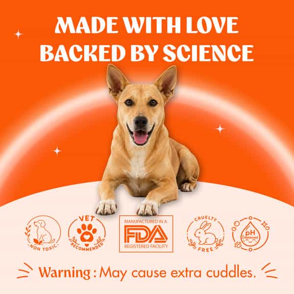 Pups & Paws Anti-Tick & Flea Dog Shampoo With 8% Neem | Tulsi | Aloe Vera & Tea Tree | 200 Ml