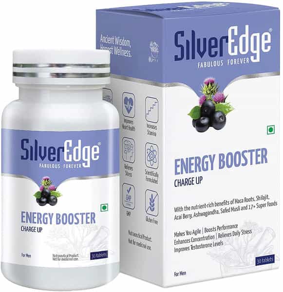 Silveredge Energy Booster (Charge Up) For Men | 30 Tablets