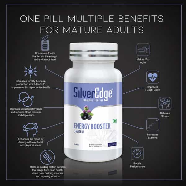 Silveredge Energy Booster (Charge Up) For Men | 30 Tablets