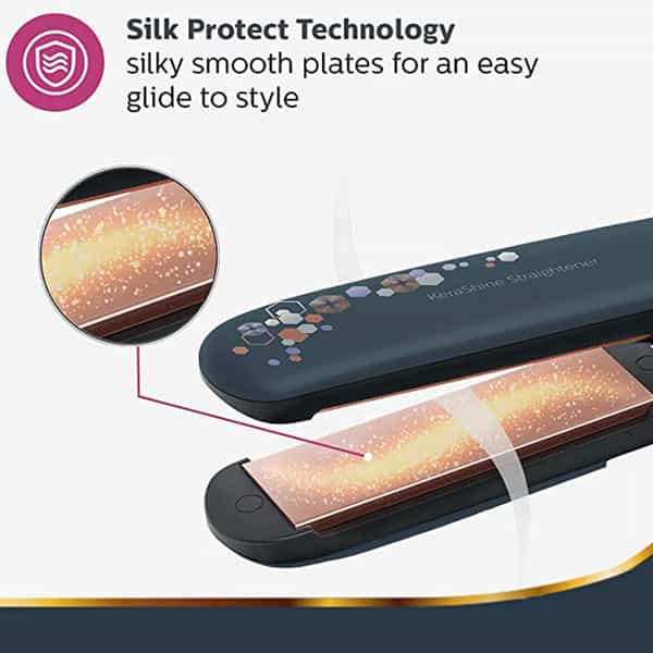 Philips Bhs397/40 Kerashine Titanium Straightener With Silkprotect Technology