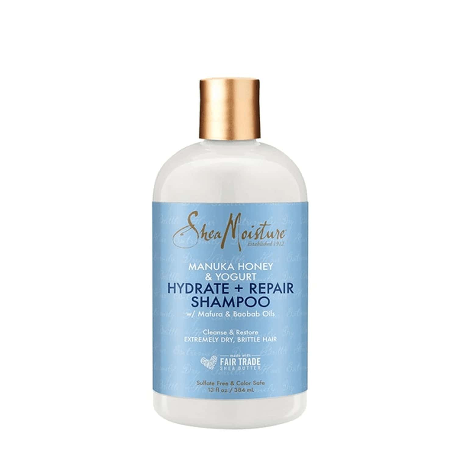 Sheamoisture's Manuka Honey & Shea Butter Shampoo Intensely Hydrates & Repairs Damaged Hair | 384 Ml