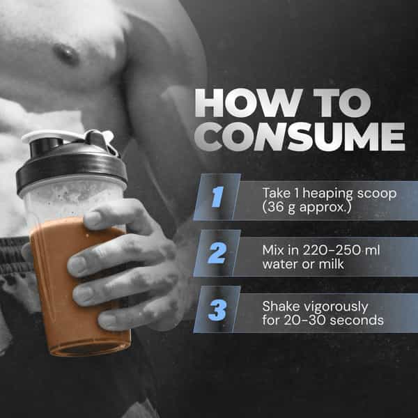 Nutrabay Yeast Protein Powder Rich Chocolate Creme 25G Protein & 6.7G Bcaa Per Scoop Jar 500 Gm