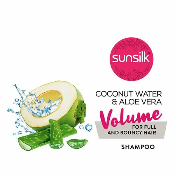 Sunsilk Coconut Water & Aloe Vera Volume Hair Shampoo - 370 Ml